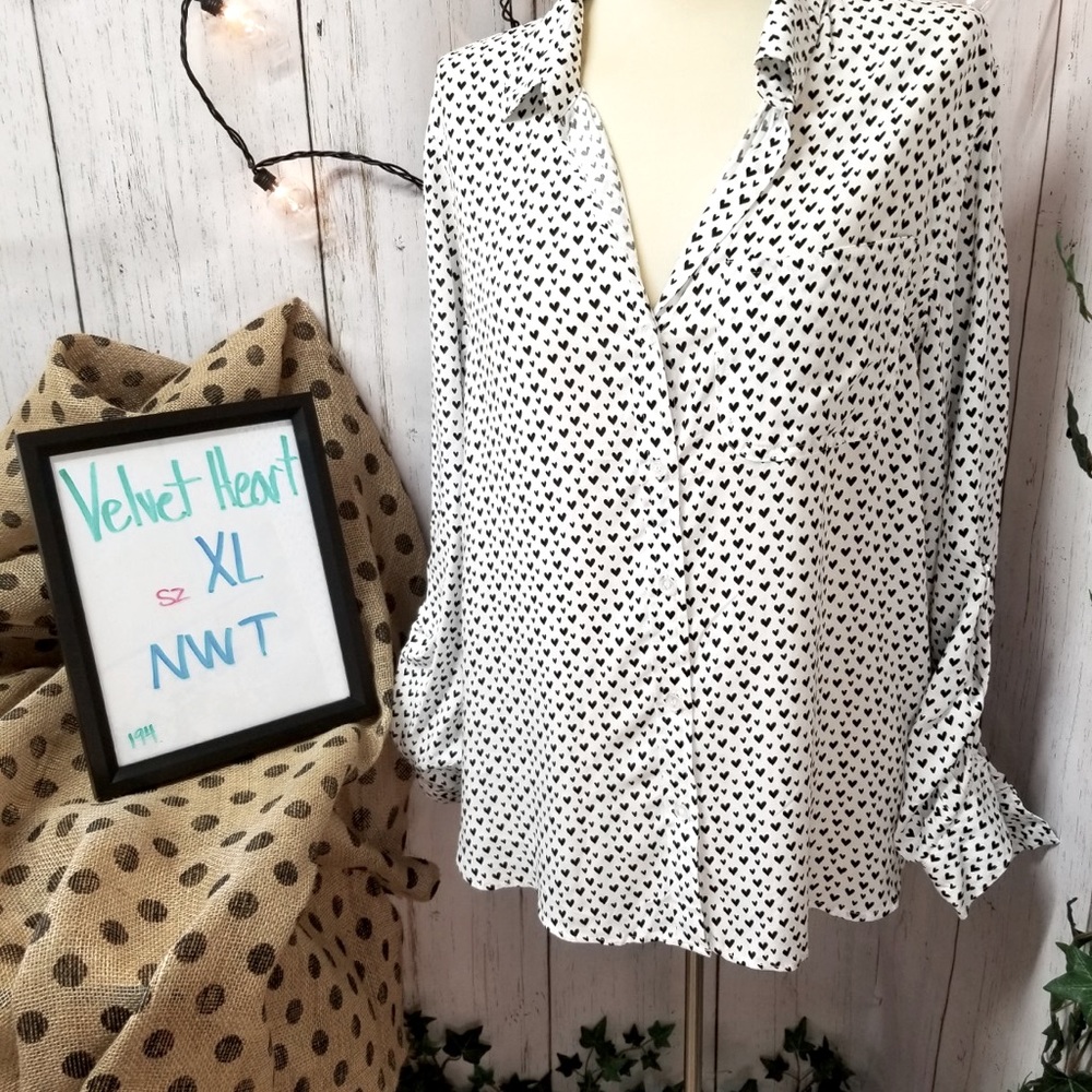 Velvet heart blouse